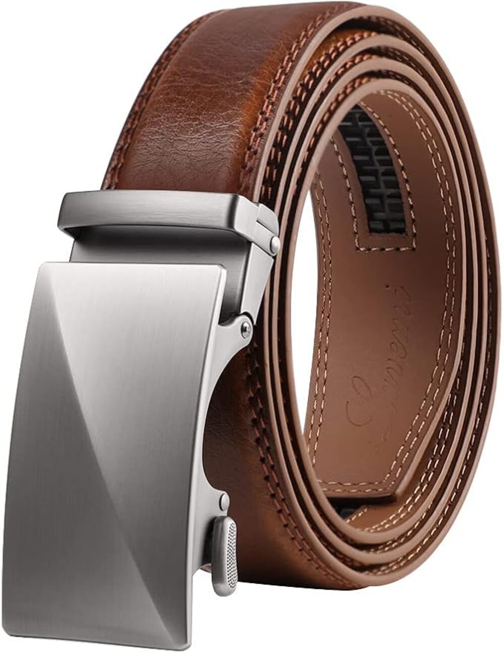 Lavemi Men's Real Leather Ratchet Dress Casual Belt
